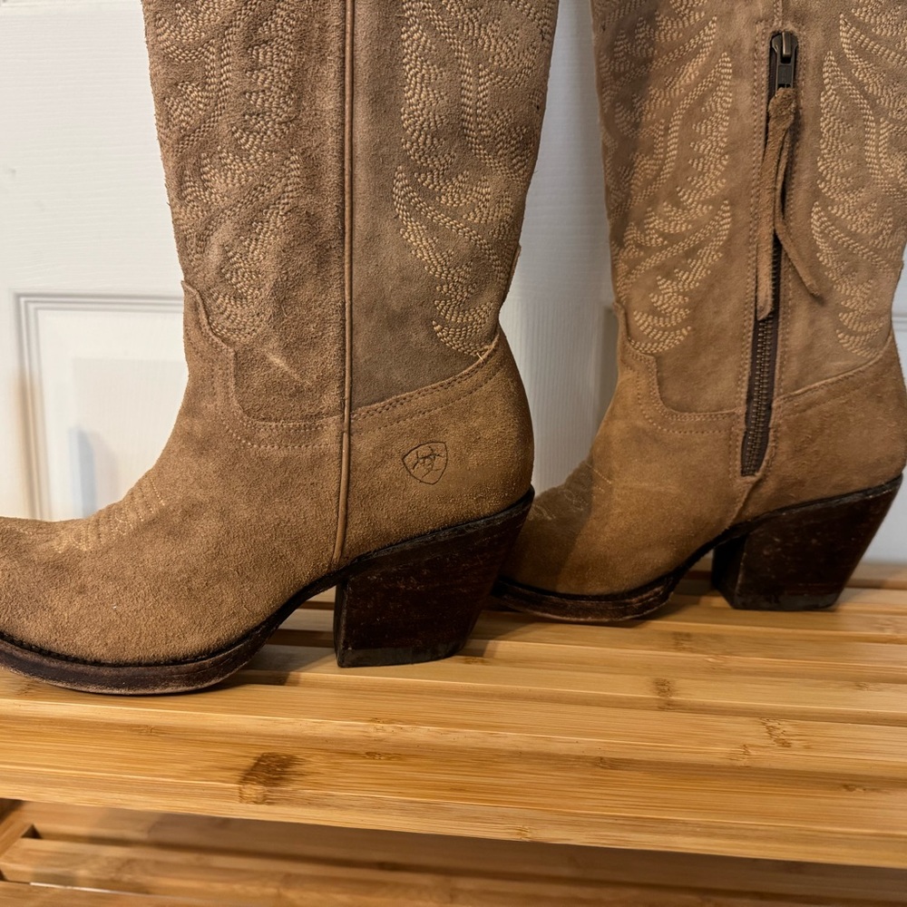 Ariat Brown Tall Western Heeled Boots - Picture 5 of 11